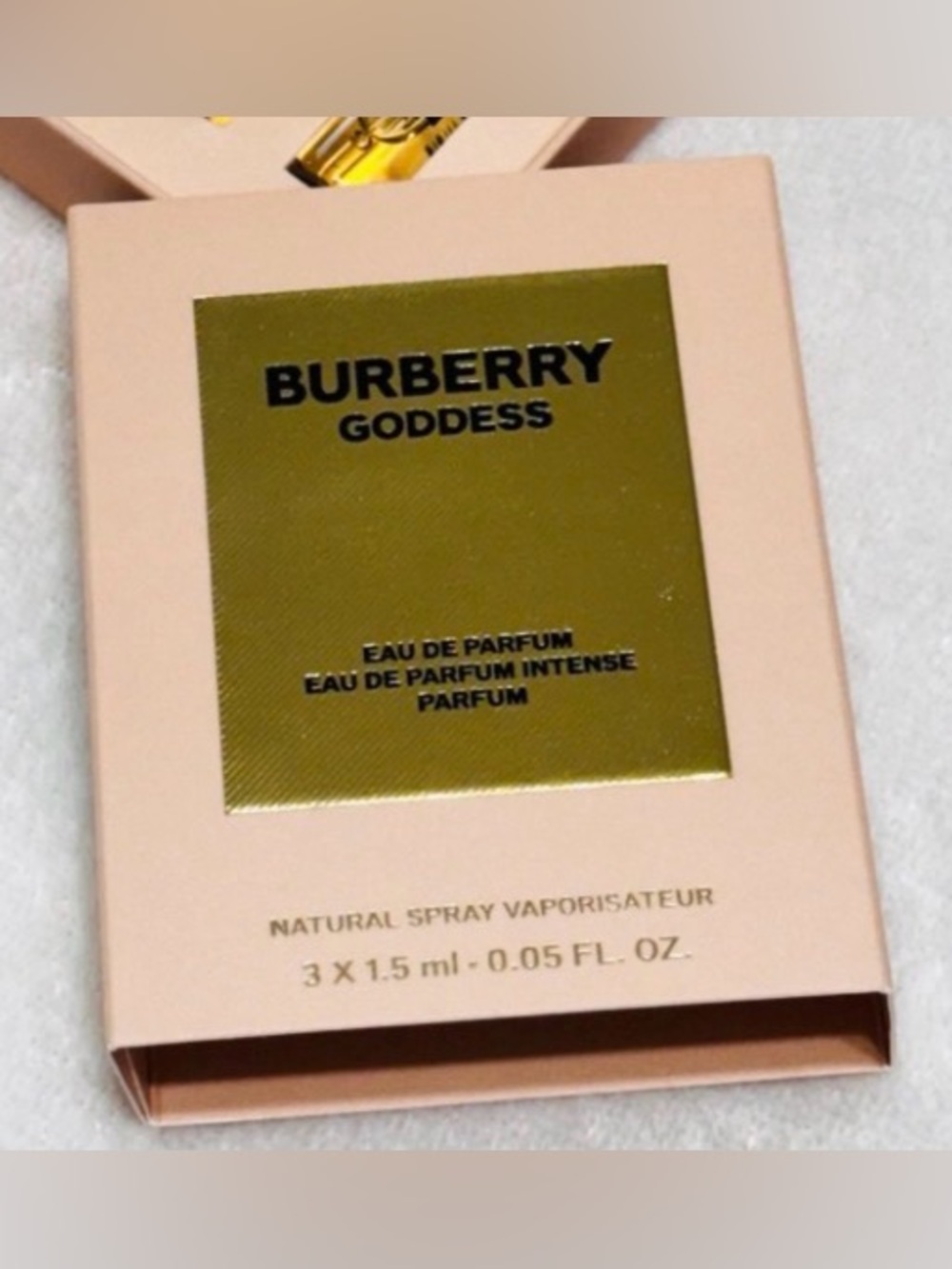 Perfume travel size packaging x3